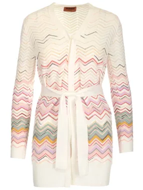 Missoni Zigzag Woven Knitted Cardigan