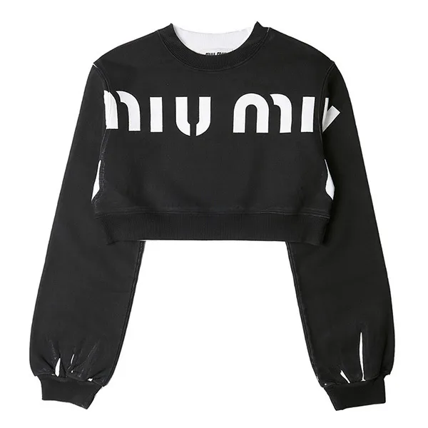 MiuMiu  |Unisex Street Style Long Sleeves Plain Cotton Puff Sleeves