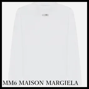 MM6 Maison Margiela  |Crew Neck Street Style Long Sleeves Plain Cotton