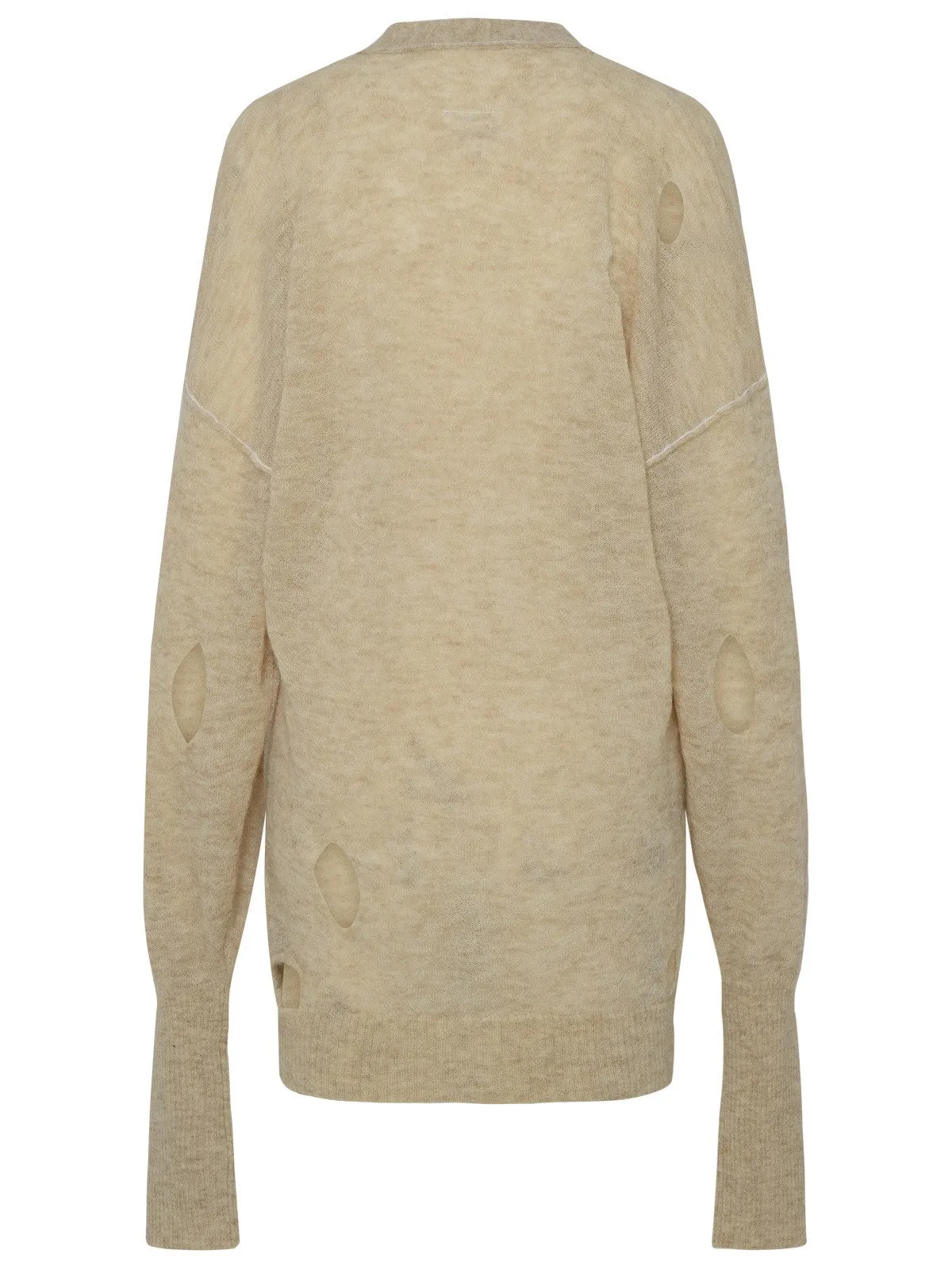 MM6 Maison Margiela Distressed Cardigan