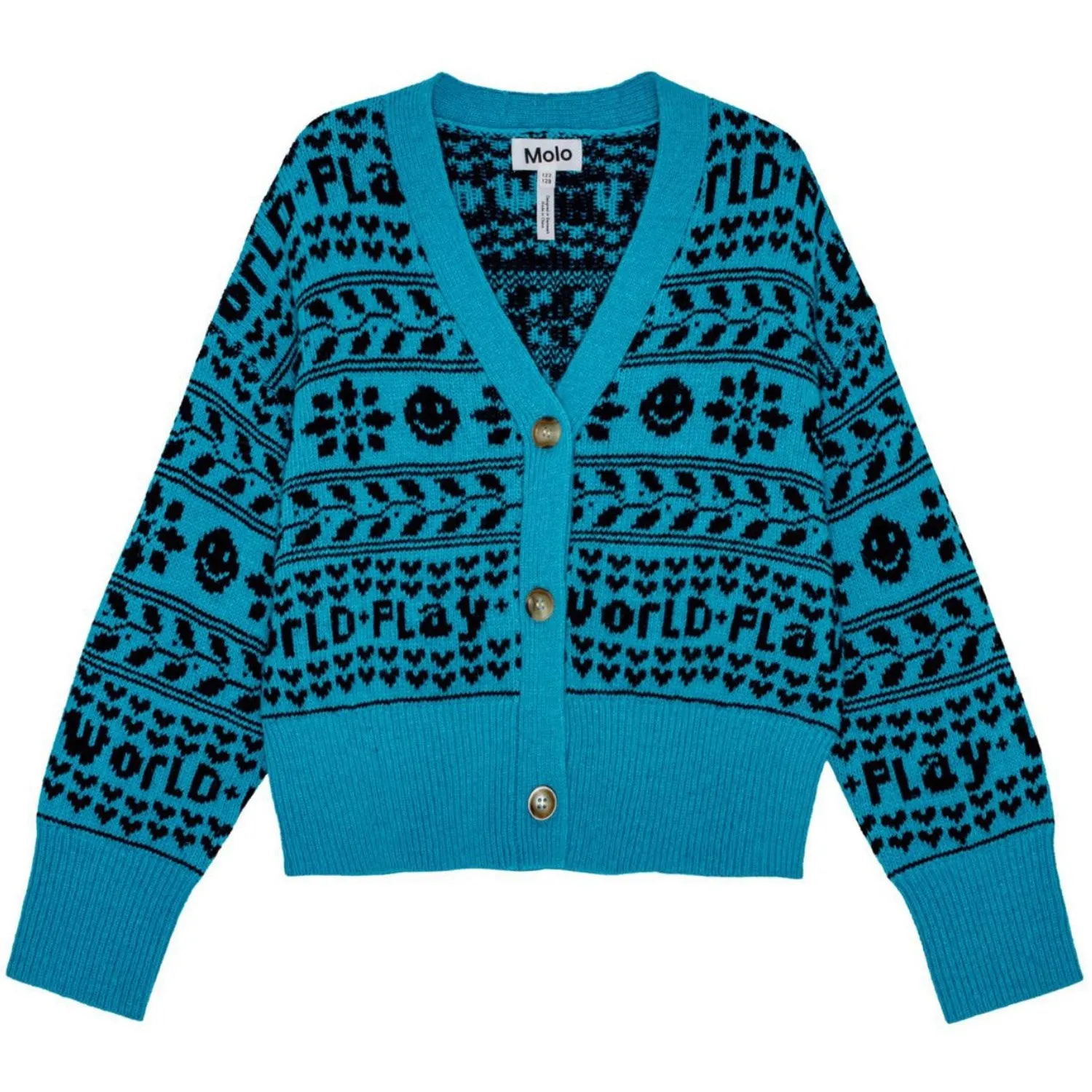 Molo Peacock Blue Gilly Cardigan