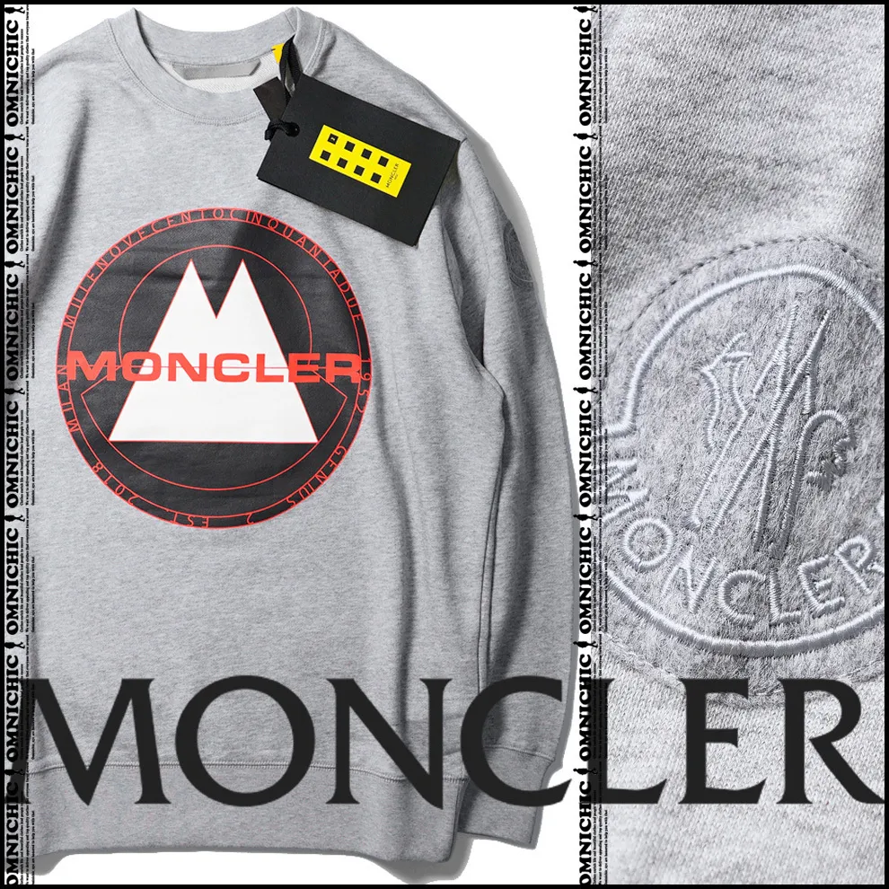 MONCLER  |Pullovers Street Style Collaboration Long Sleeves Cotton