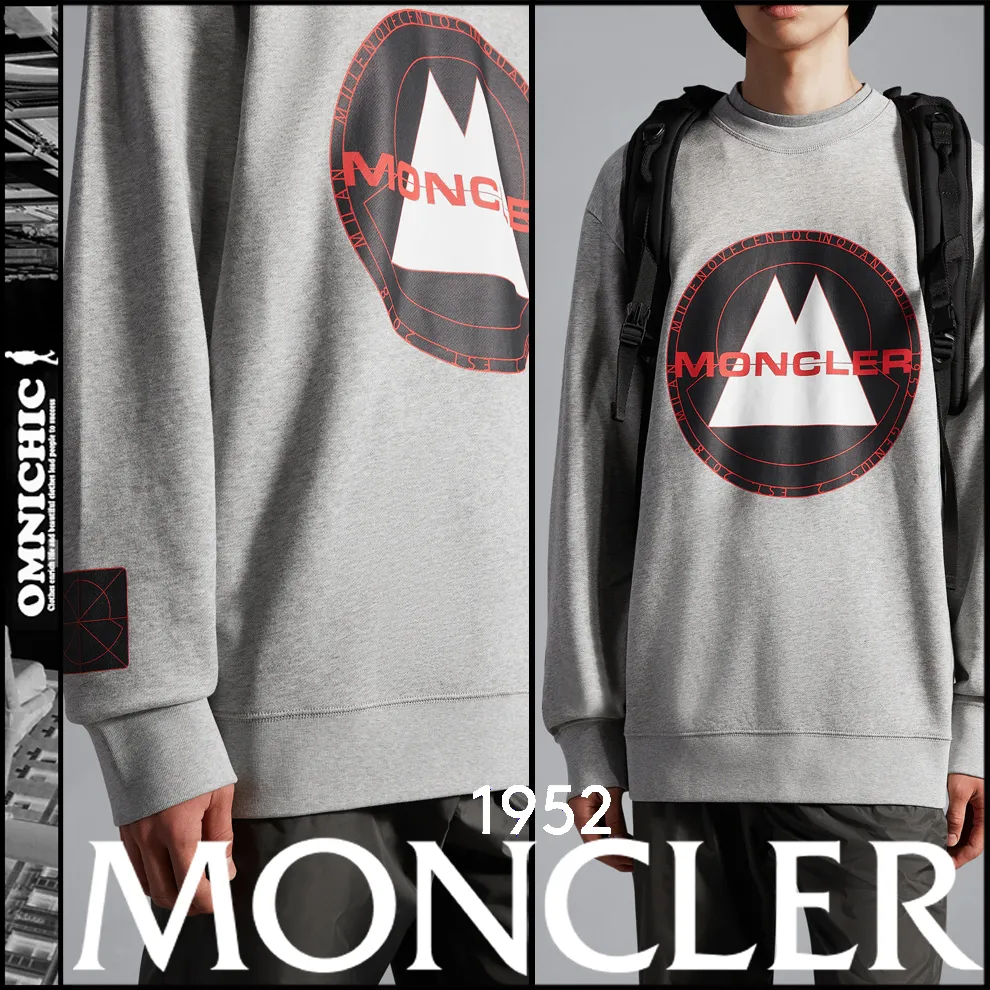 MONCLER  |Pullovers Street Style Collaboration Long Sleeves Cotton