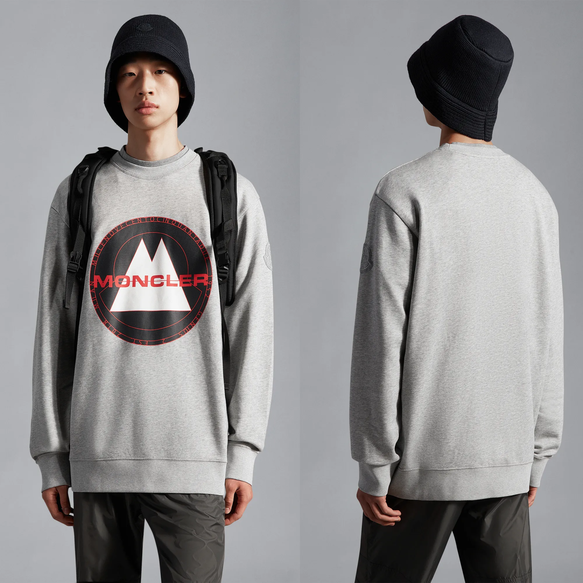 MONCLER  |Pullovers Street Style Collaboration Long Sleeves Cotton