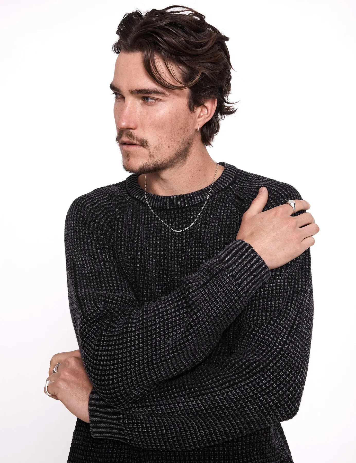 Mr Simple - Chunky Knit Black