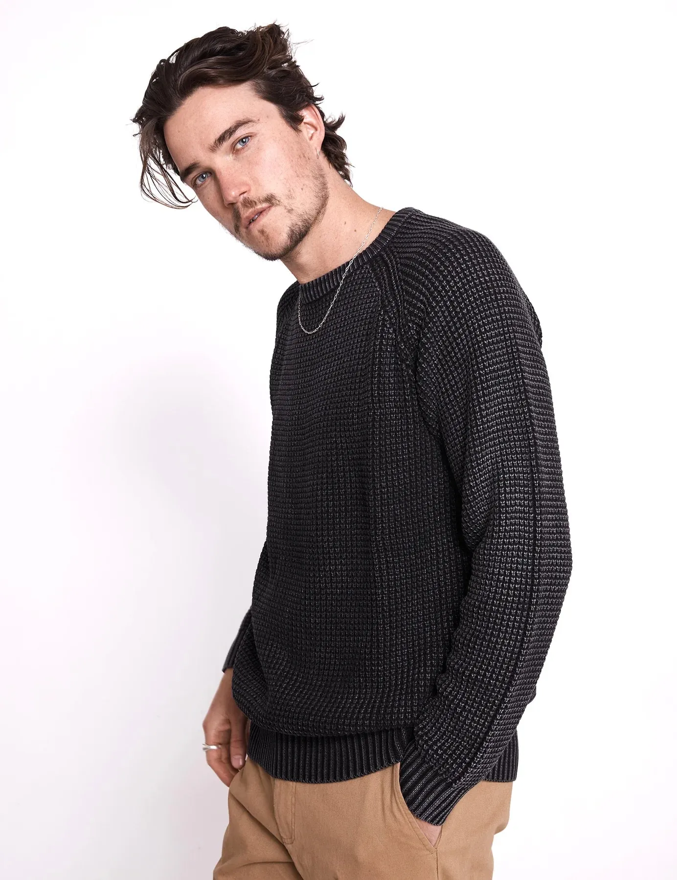 Mr Simple - Chunky Knit Black