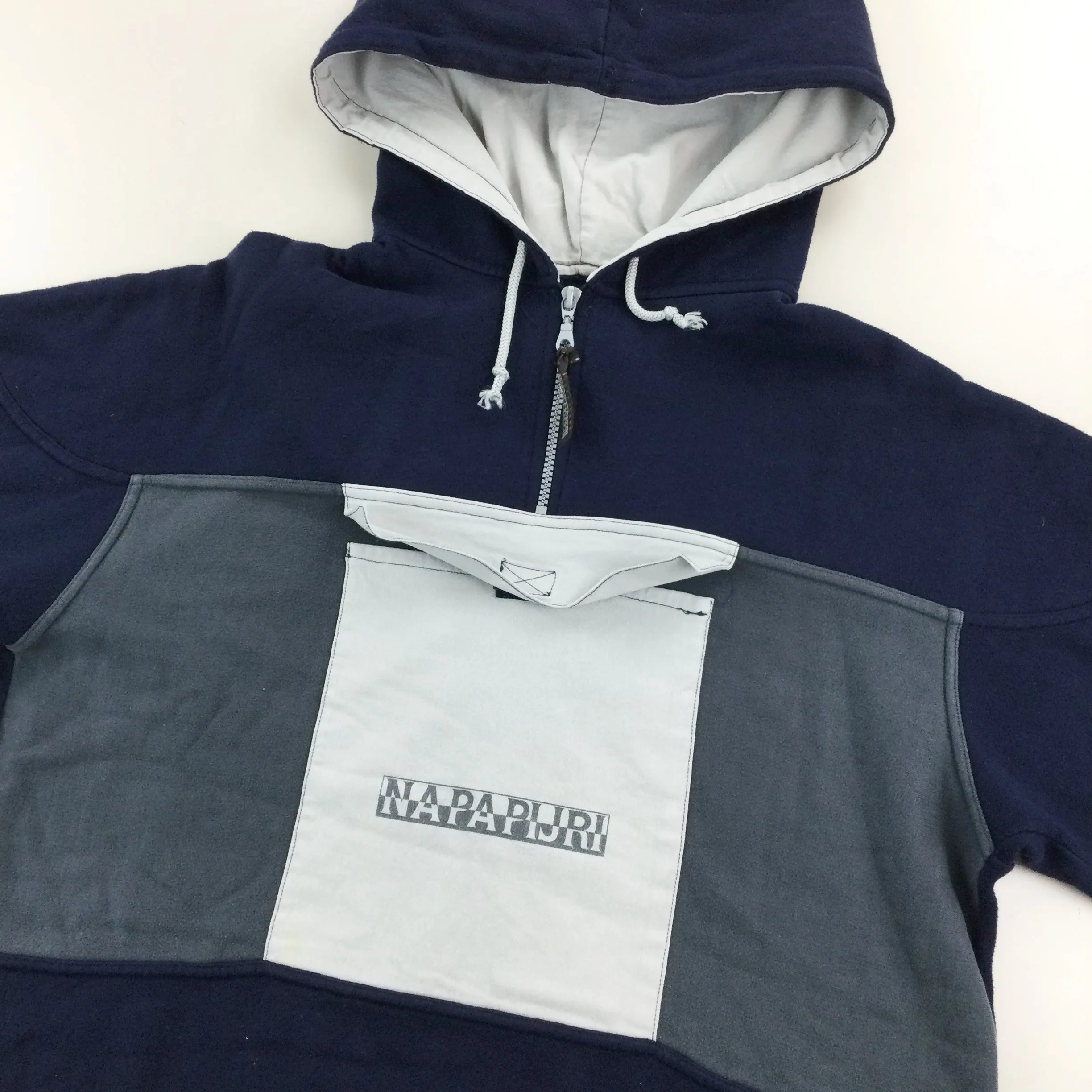 Napapijri 1/4 Zip Pocket Hoodie - Medium