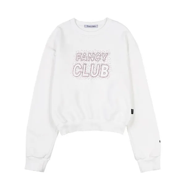 NASTY FANCY CLUB  |Street Style U-Neck Long Sleeves Plain Cotton Medium