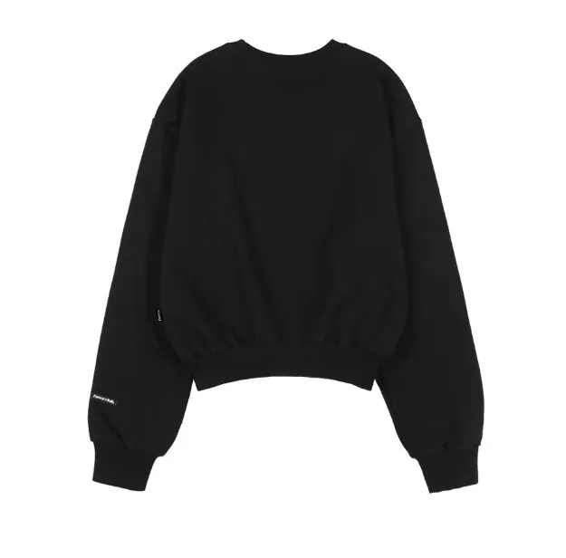 NASTY FANCY CLUB  |Street Style U-Neck Long Sleeves Plain Cotton Medium