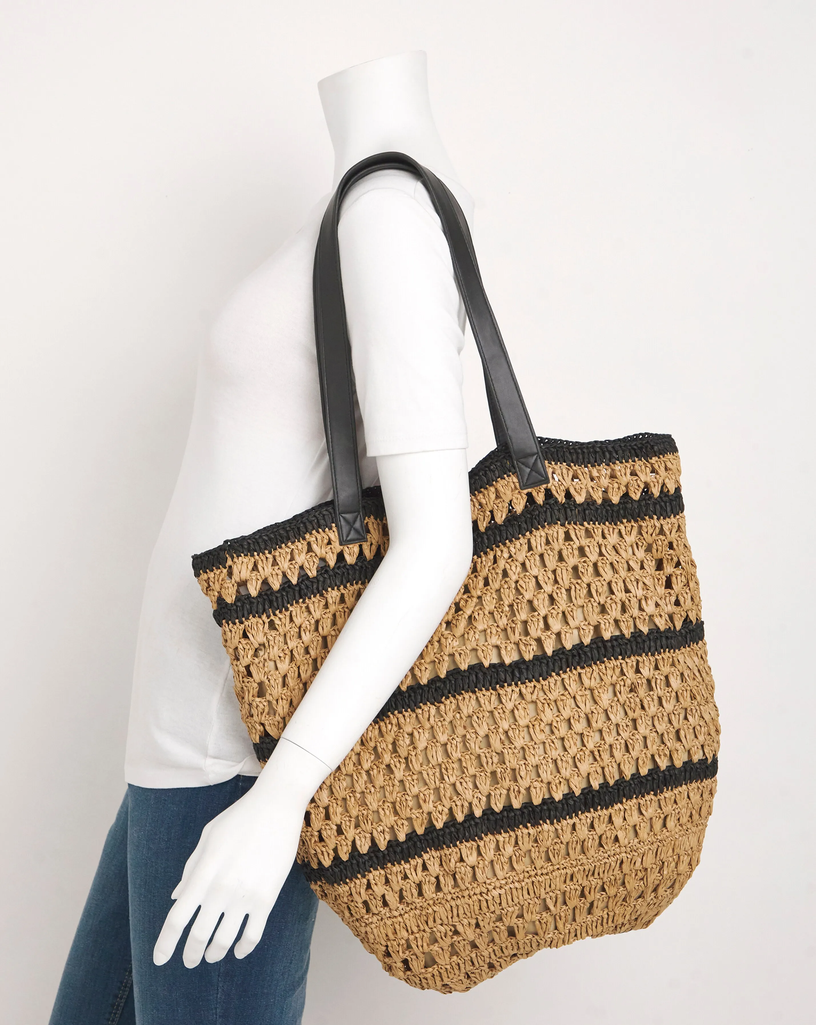 Natural Packable Raffia Beach Tote Bag | Simply Be