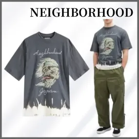 NEIGHBORHOOD  |Crew Neck Unisex Street Style Long Sleeves Cotton Oversized