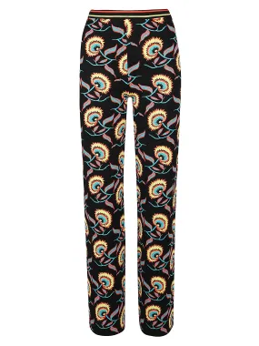 Paco Rabanne Floral-Printed Flared Trousers