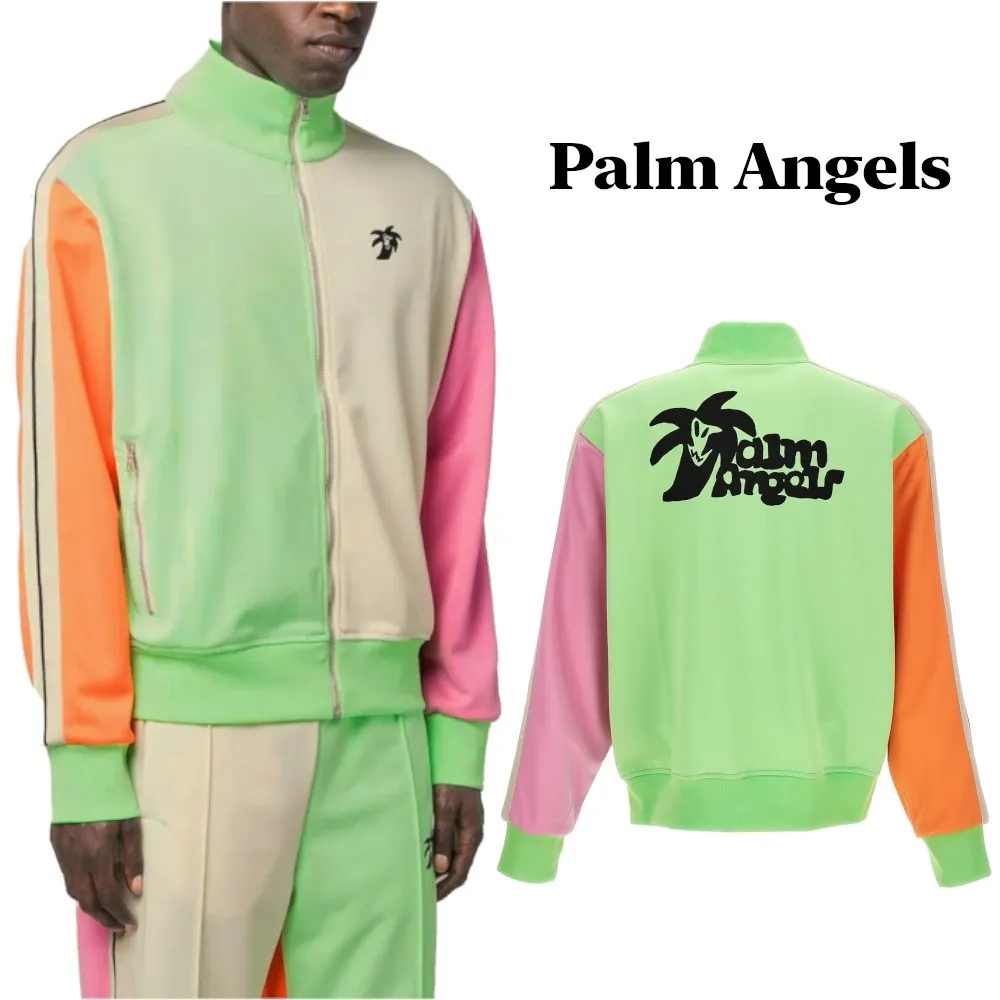 Palm Angels  |Monogram Blended Fabrics Street Style Long Sleeves Plain