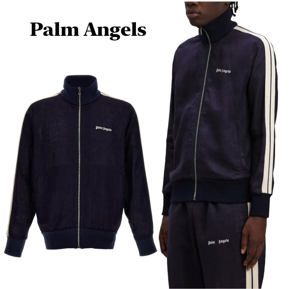 Palm Angels  |Monogram Linen Blended Fabrics Street Style Long Sleeves