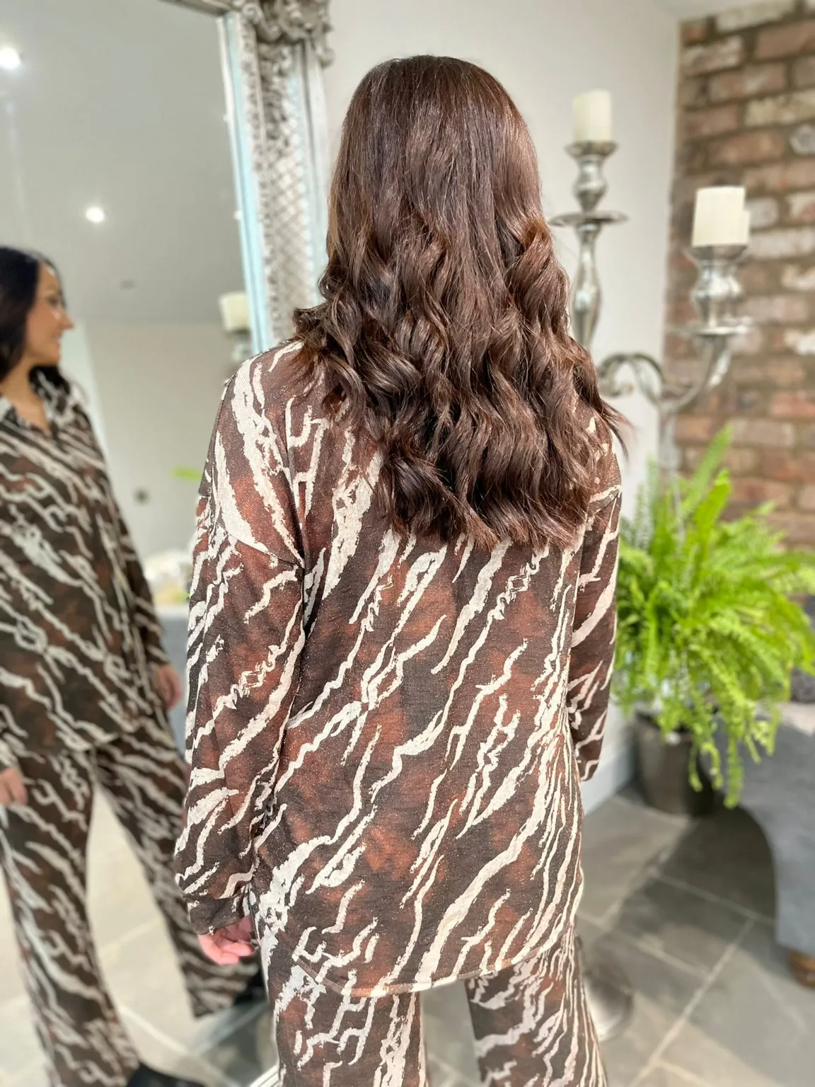 Patterned Lurex Set