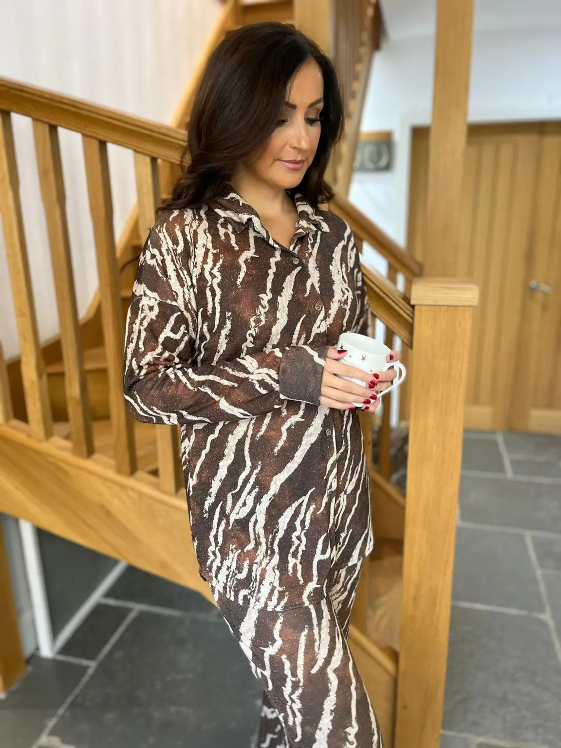 Patterned Lurex Set