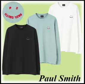 Paul Smith  |Crew Neck Unisex Street Style Long Sleeves Plain Cotton