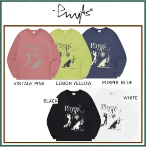 Phyps Department  |Unisex Street Style Long Sleeves Plain Cotton