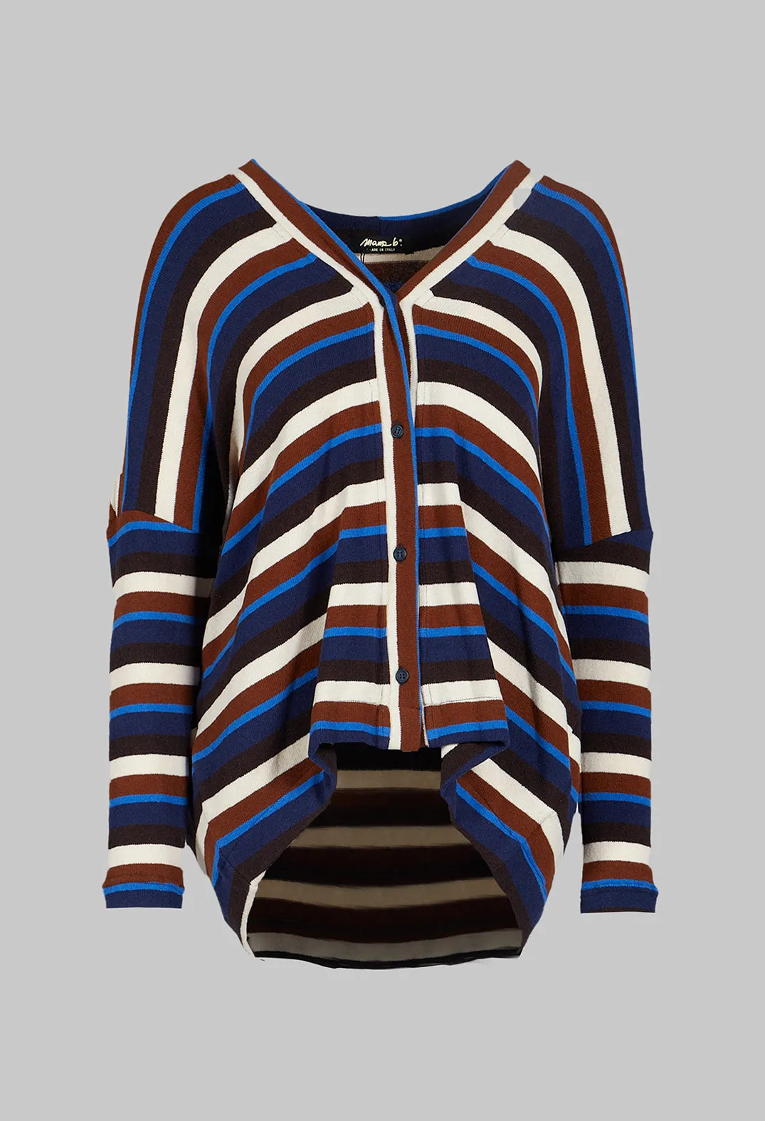 Pula Stripe Cardigan in Cannella