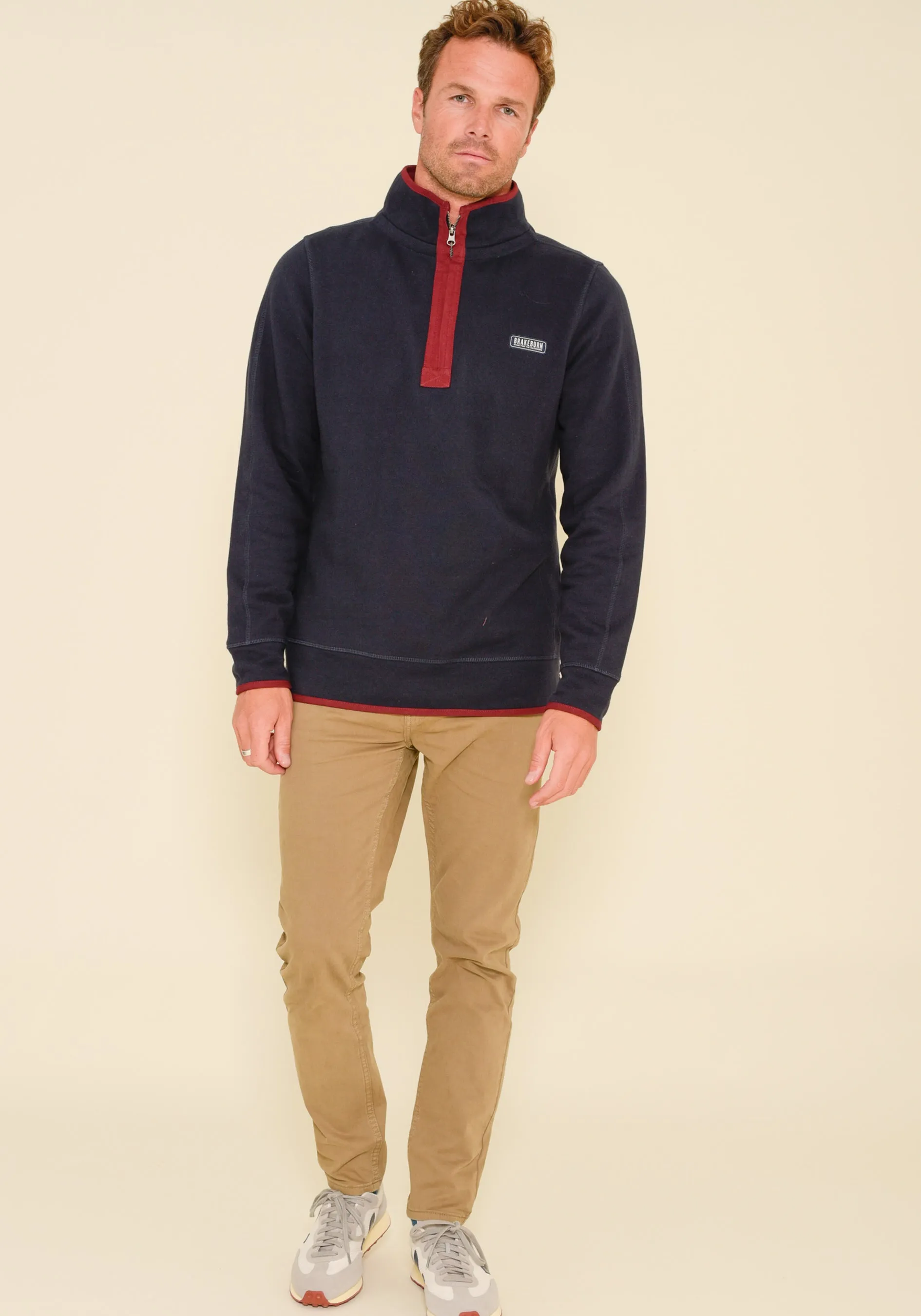 Quarter Zip Navy Sweat