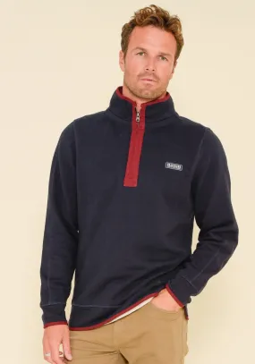 Quarter Zip Navy Sweat