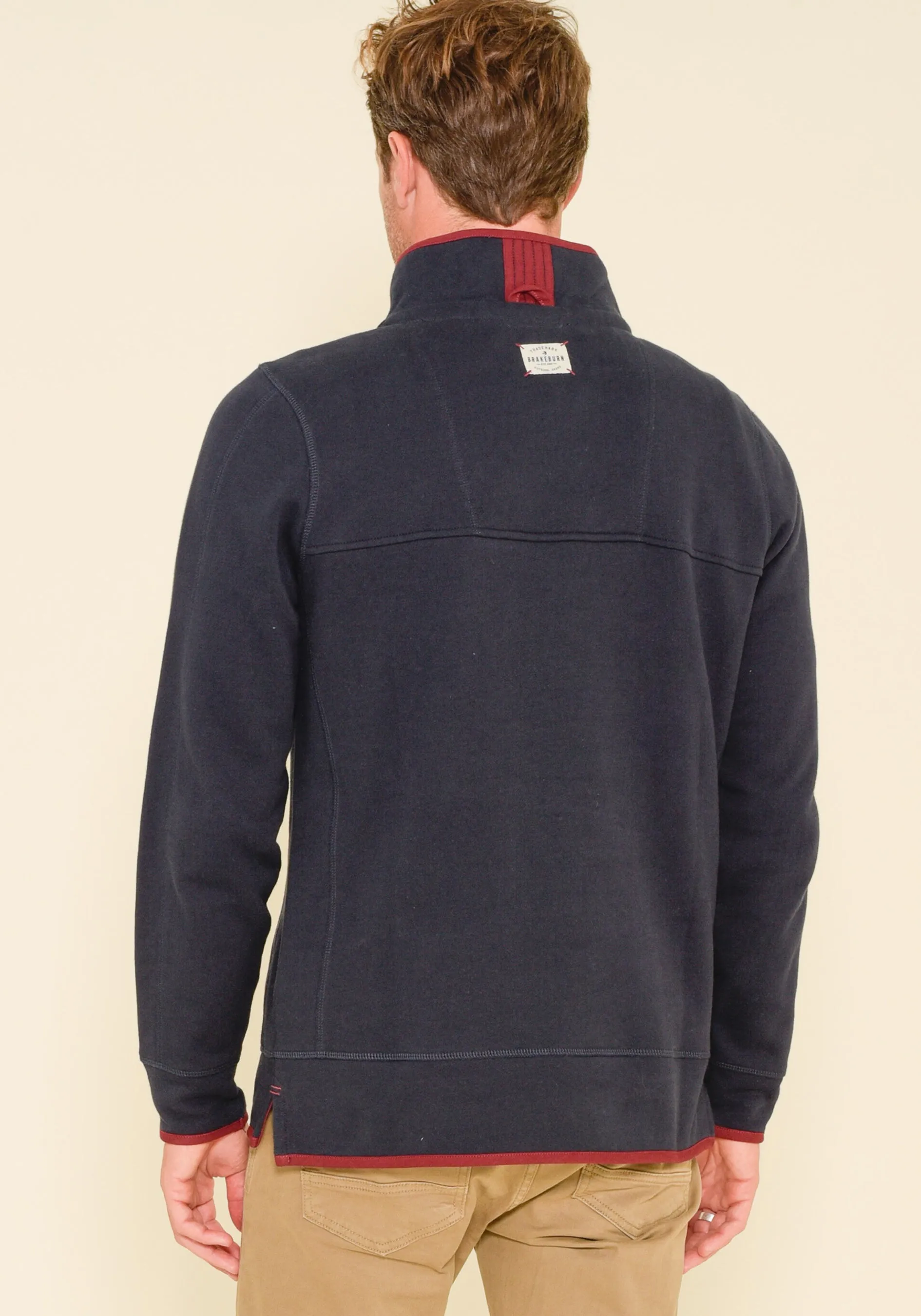 Quarter Zip Navy Sweat