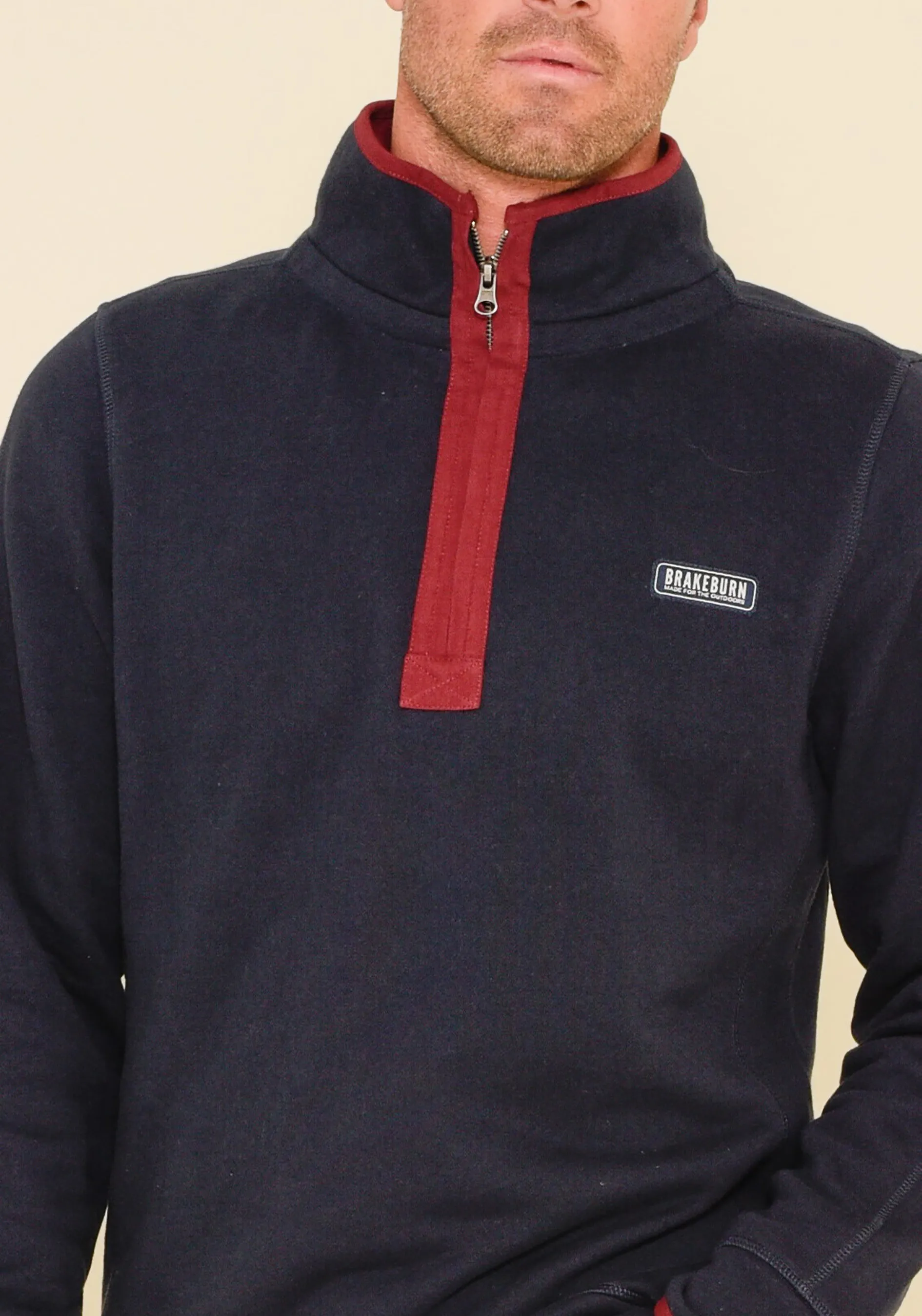 Quarter Zip Navy Sweat