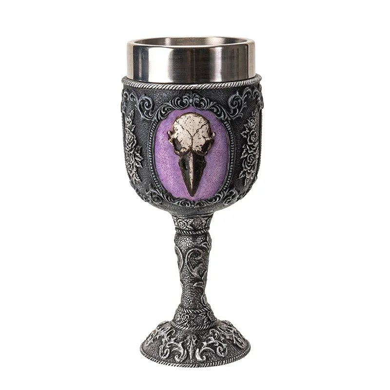 Raven Skull Goblet