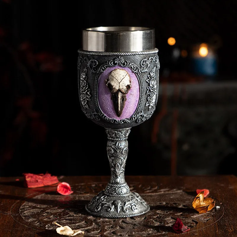 Raven Skull Goblet