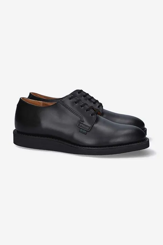 Red Wing leather shoes men's black color