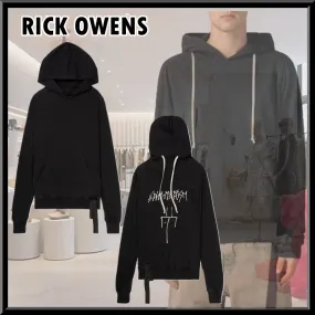 RICK OWENS  |Pullovers Unisex Street Style Long Sleeves Plain Cotton Logo