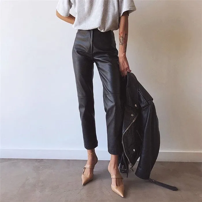 ROSALIE FAUX LEATHER PANTS