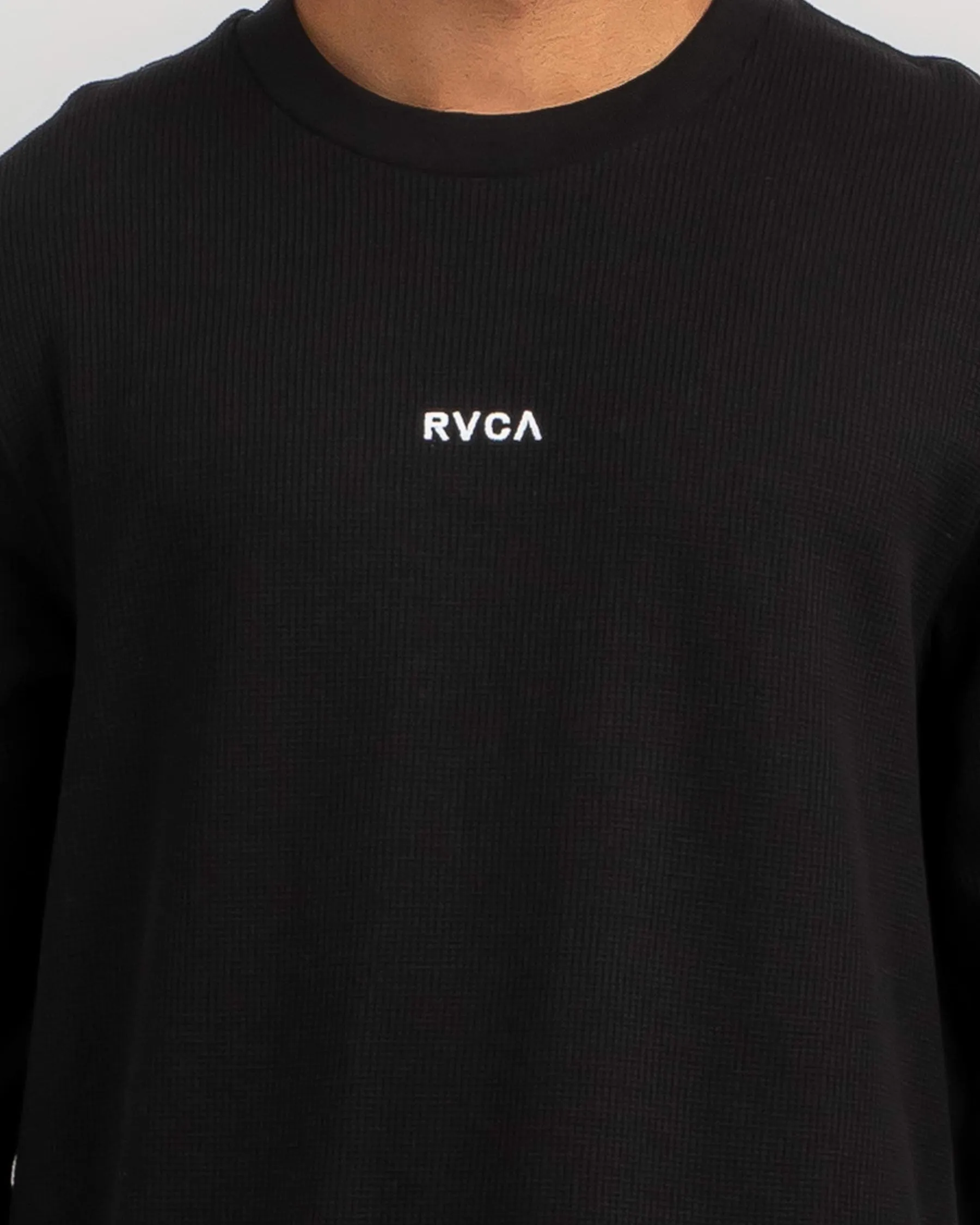 RVCA  |Crew Neck Street Style Long Sleeves Plain Cotton