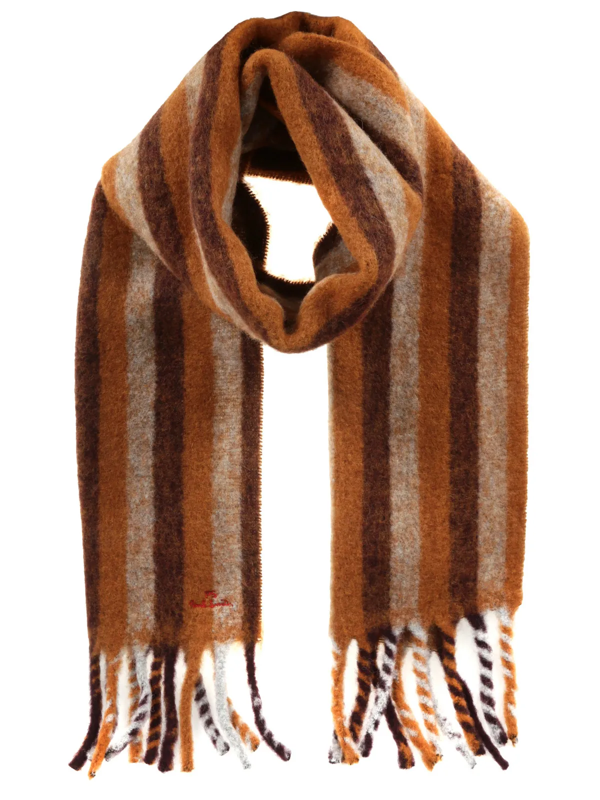 SCARF PS COZZY STRIPE SCARF - Yellow/Orange