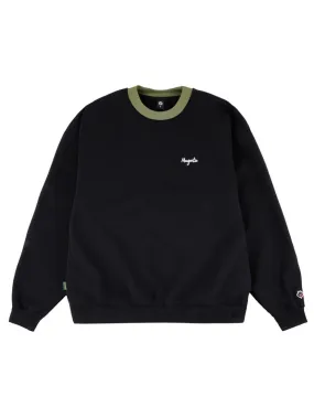 Script Collar Crewneck Sweatshirt