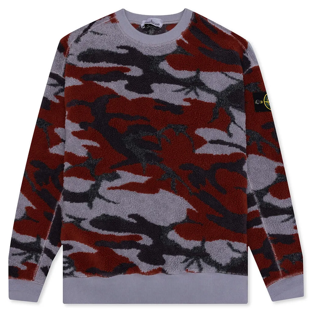 S.I. Heritage Camo Pile Crewneck Sweatshirt - Lavender