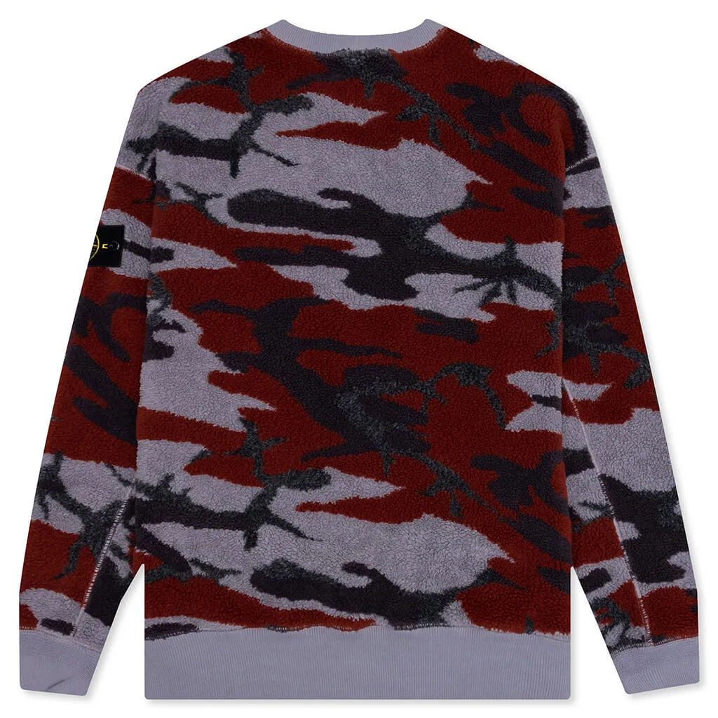 S.I. Heritage Camo Pile Crewneck Sweatshirt - Lavender