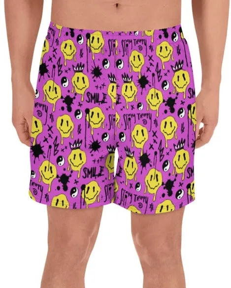 Smile Splatter Athletic Shorts