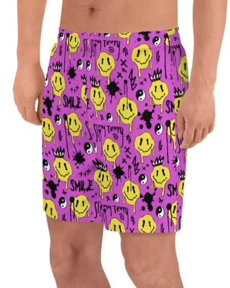 Smile Splatter Athletic Shorts