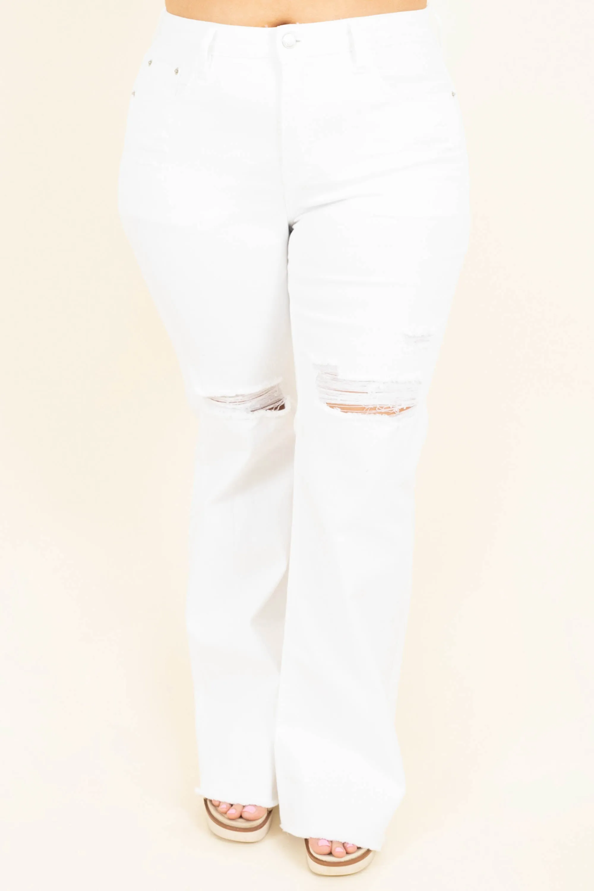 Snazzy Summer Jeans, White