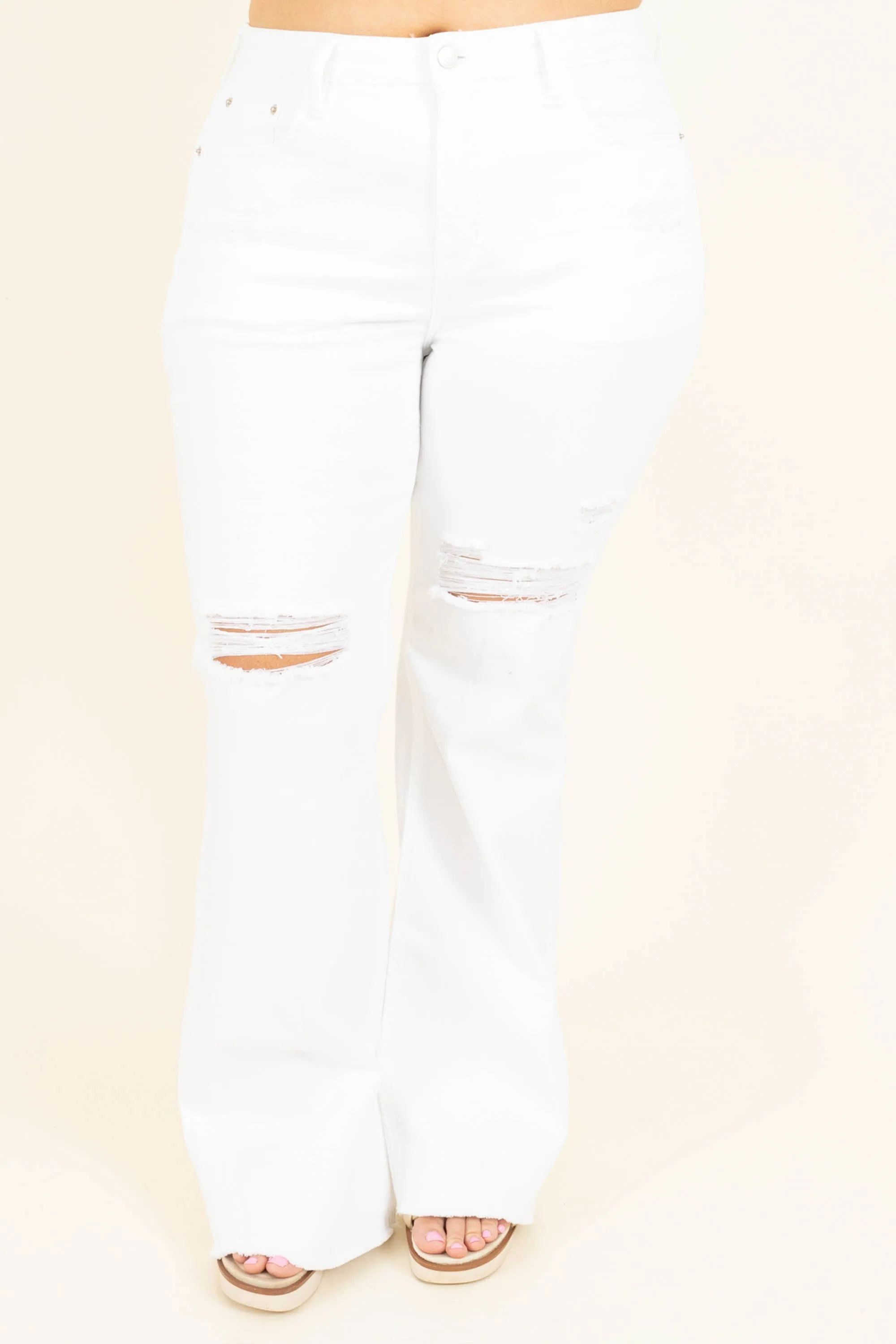 Snazzy Summer Jeans, White