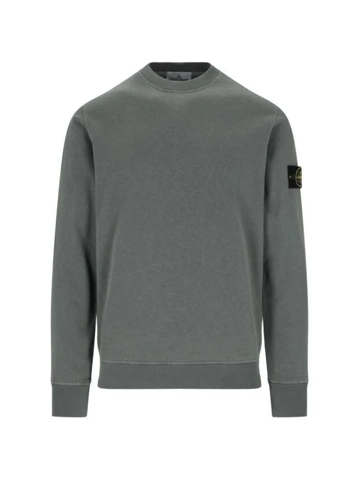 STONE ISLAND  |Crew Neck Pullovers Street Style Long Sleeves Plain Cotton