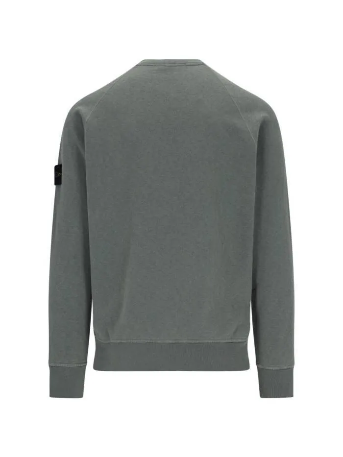 STONE ISLAND  |Crew Neck Pullovers Street Style Long Sleeves Plain Cotton