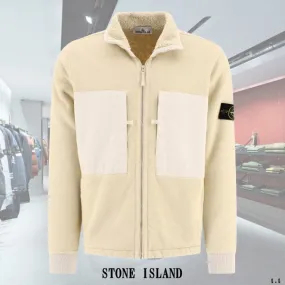 STONE ISLAND  |Unisex Blended Fabrics Street Style Long Sleeves Plain