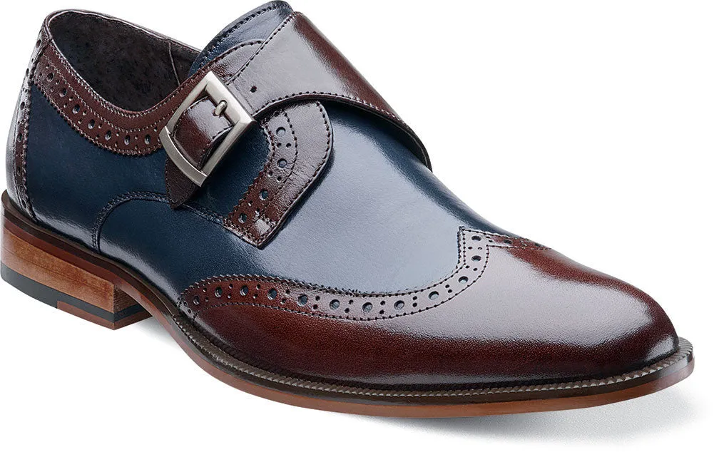 Stratford wing tip monk strap by Stacy Adams