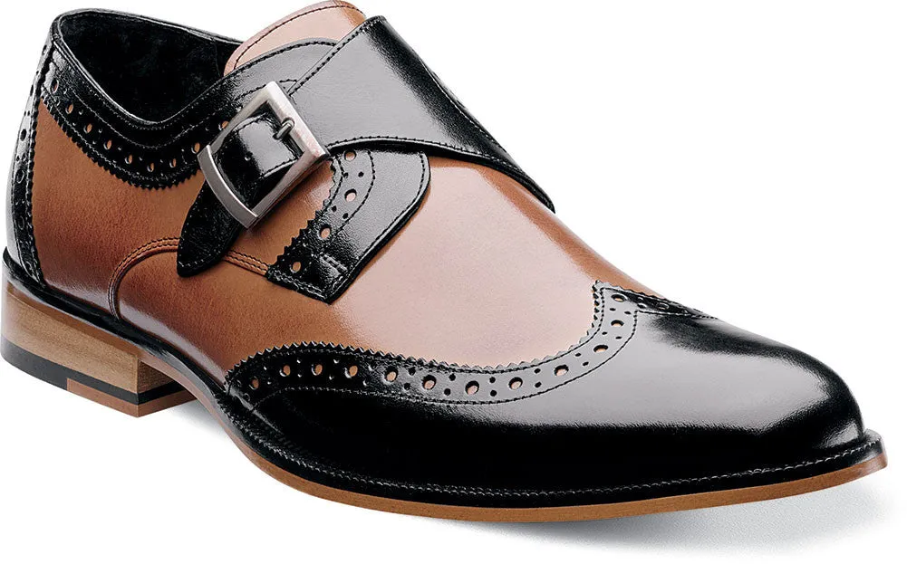 Stratford wing tip monk strap by Stacy Adams