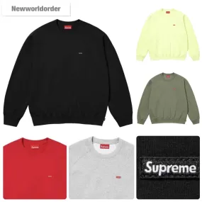 Supreme  |Crew Neck Pullovers Unisex Street Style Long Sleeves Logo