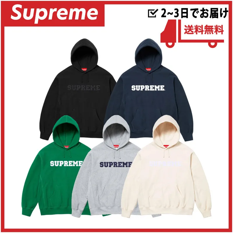 Supreme  |Pullovers Unisex Street Style Long Sleeves Logo Skater Style