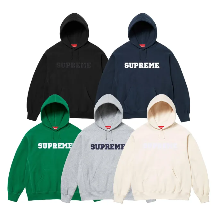 Supreme  |Pullovers Unisex Street Style Long Sleeves Logo Skater Style