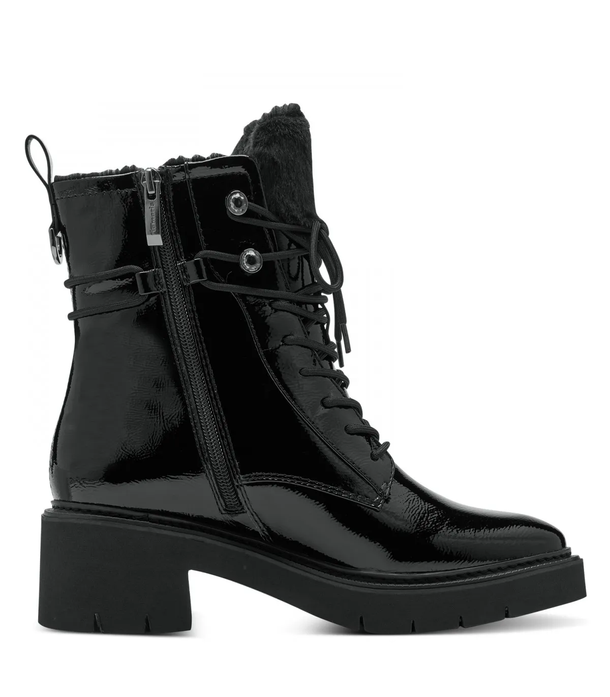 Tamaris Army Boot in Black 1-26292-41-018